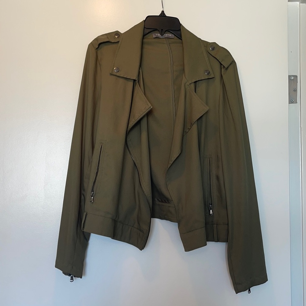 Olive green Bagatelle Moto Jacket